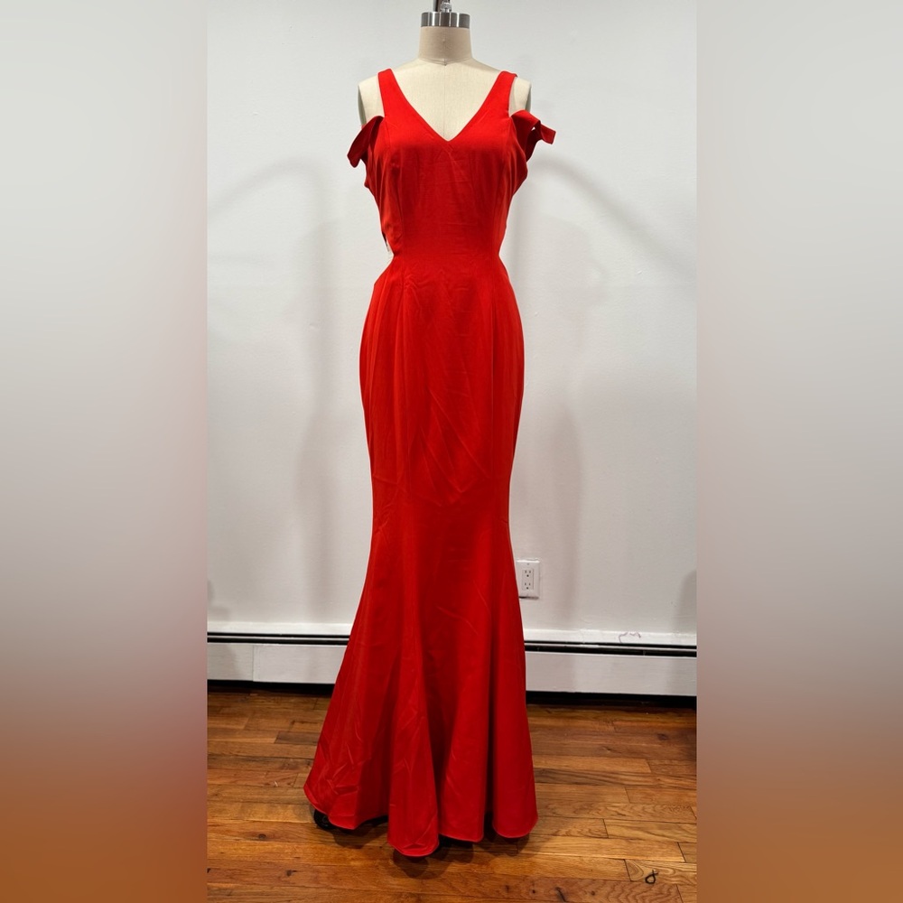 Orange Jayx Jay Godfrey Evening Dress